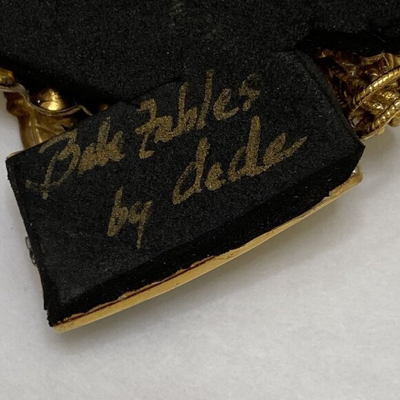 Babe Fables Pendant Art Dede Mergele Signed Monique New Orleans Art Deco - Picture 7 of 9